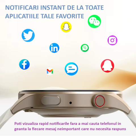 Smartwatch Damă ZENARK Y8 Lite | AMOLED & Apeluri Bluetooth [6]