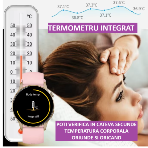 Smartwatch Damă ZENARK Y8 Lite | AMOLED & Apeluri Bluetooth [3]