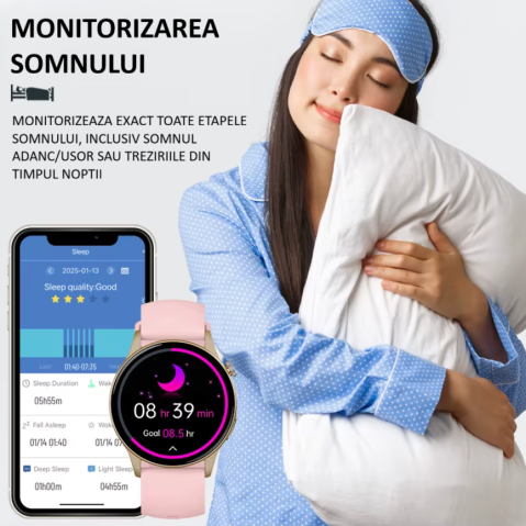 Smartwatch Damă ZENARK Y8 Lite | AMOLED & Apeluri Bluetooth [4]