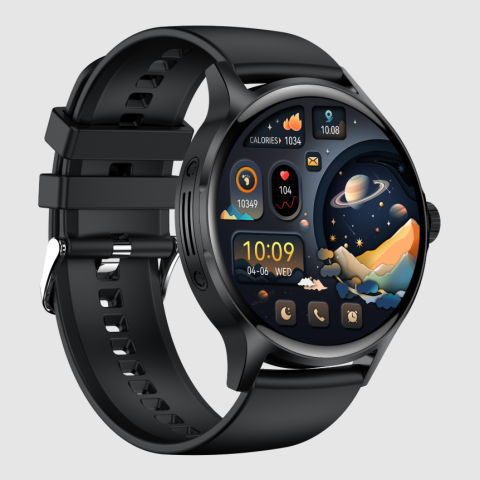 Ceas SmartWatch ZENARK® H30, 2 Bratari, Ecran AMOLED, Rezolutie Ultra HD 4K, Negru [10]