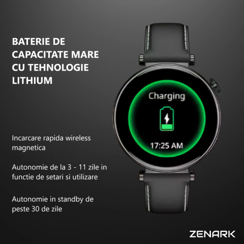 SmartWatch de Dama ZENARK® WatchFit GT5 PRO, Silver - RESIGILAT [5]