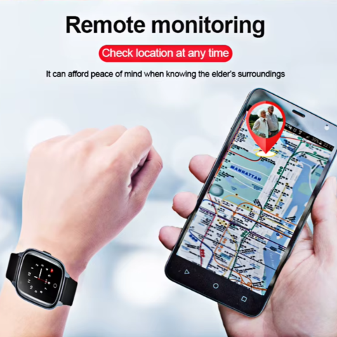 Smartwatch pentru Seniori/Adulti cu Cartela SIM ZENARK® G4 Elder PRO, Negru [6]