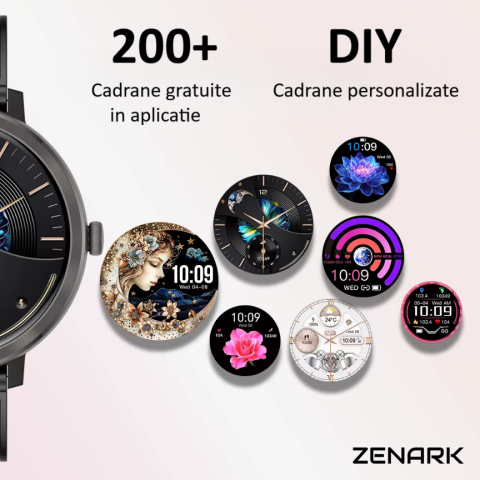 SmartWatch ZENARK® XN 7 PRO, Ecran AMOLED, Negru [7]