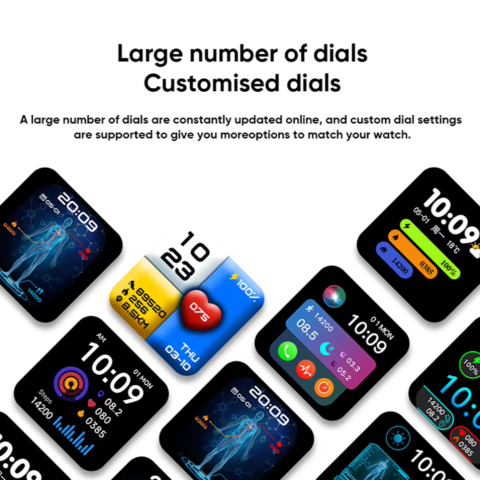 Ceas SmartWatch de Dama ZENARK® Matrix, Ecran Ultra HD, Scanare rapida functii sanatate 30 sec, Sporturi, Notificari, Gri/Alb [10]