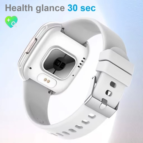 Ceas SmartWatch de Dama ZENARK® Matrix, Ecran Ultra HD, Scanare rapida functii sanatate 30 sec, Sporturi, Notificari, Gri/Alb [2]