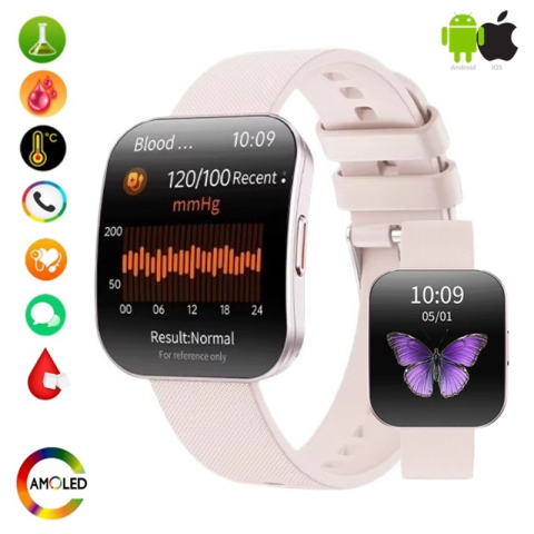 TOATE PRODUSELE - Smartwatch dama ZENARK ULTRA 17 curbat | AMOLED & Apeluri Bluetooth