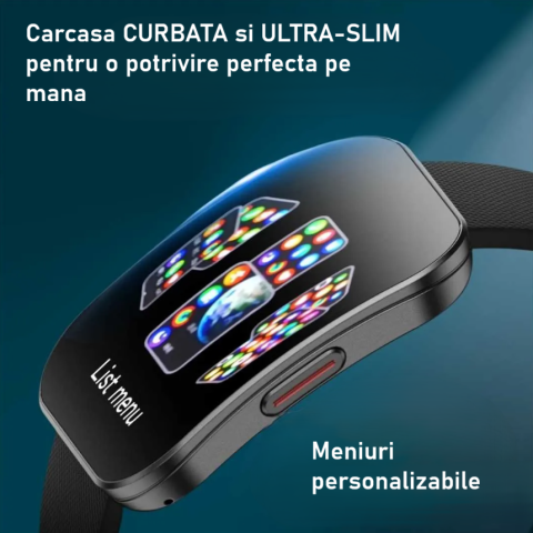 Smartwatch dama ZENARK ULTRA 17 Roz curbat | AMOLED & Apeluri Bluetooth [5]