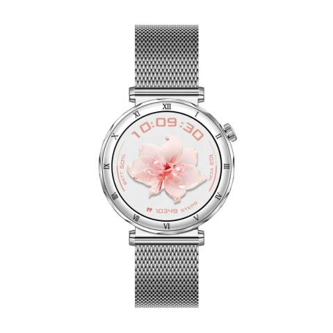 Ceas Smartwatch Dama ZENARK® i22 PRO, SUPER AMOLED, Silver/White [1]