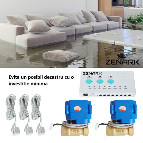 Sistem anti-inundație automat pentru 2 conducte ZENARK Stop-Leak SL-15DUO [4]