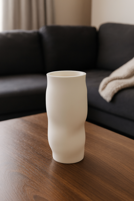 Vază Modernă cu Linii Organice [2]