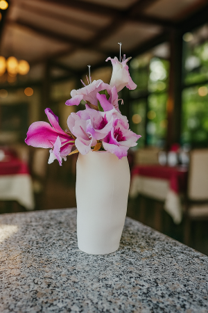 Vază Modernă cu Linii Organice [2]