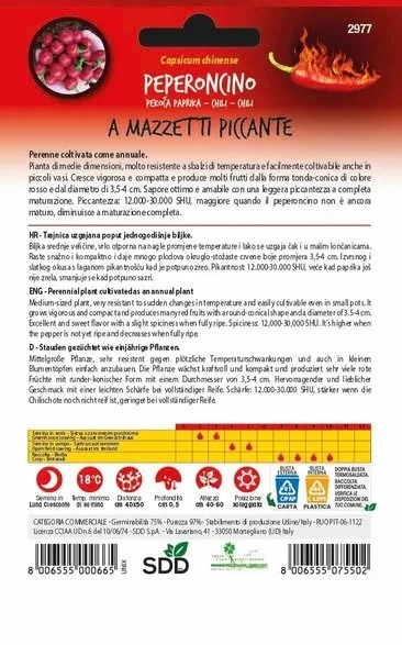 Seminte de ardei iute tip ciorchine - planta compacta, productiva si decorativa [2]
