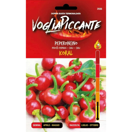 Seminte - Seminte de ardei iute Koral - planta compacta, rezistenta si usor de cultivat