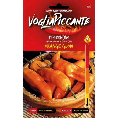 Seminte - Seminte de ardei iute Orange Glow - fructe portocalii pentru salate, supe si muraturi