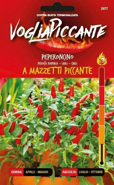 Seminte - Seminte de ardei iute tip ciorchine - planta compacta, productiva si decorativa