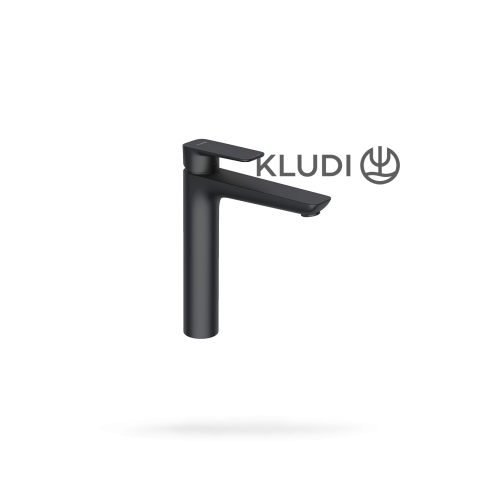 Baterii baie - Baterie lavoar inalta Kludi Pure&Style Negru Mat 402963975