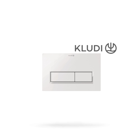 Sanitare - Clapeta actionare WC KLUDI Unifix - Alb Lucios, dubla comanda