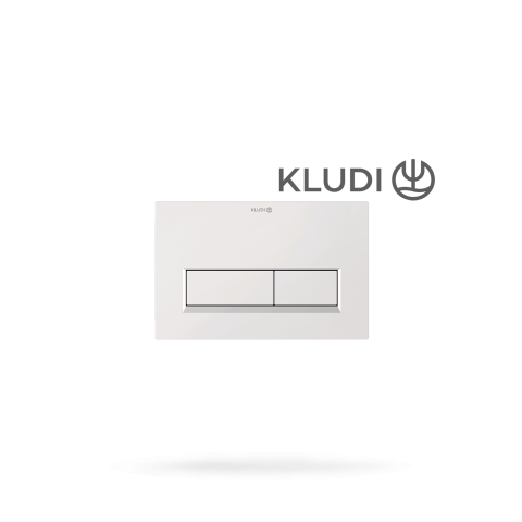 Sanitare - Clapeta actionare WC KLUDI Unifix - Alb Mat, dubla comanda