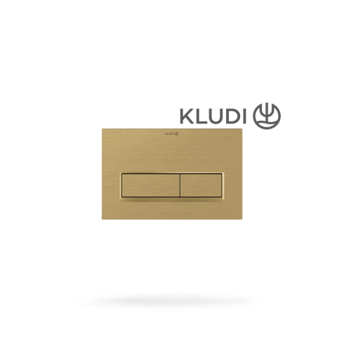 Sanitare - Clapeta actionare WC KLUDI Unifix - Auriu Periat, dubla comanda