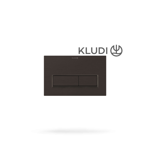 Sanitare - Clapeta actionare WC KLUDI Unifix - Gunmetal Periat, dubla comanda