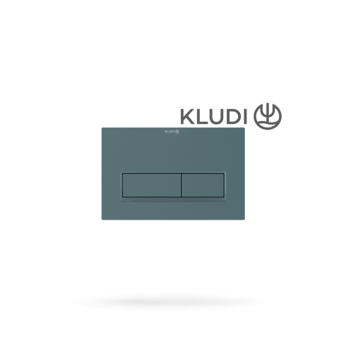 Sanitare - Clapeta actionare WC KLUDI Unifix - Mat Teal Blue, dubla comanda