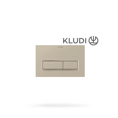 Sanitare - Clapeta actionare WC KLUDI Unifix - Nichel Periat, dubla comanda