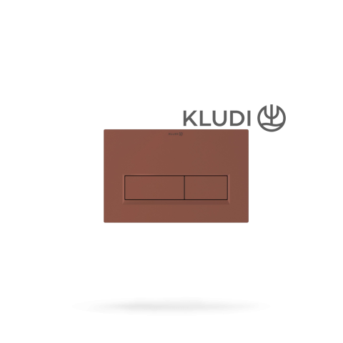 Sanitare - Clapeta actionare WC KLUDI Unifix - Rosu Caramiziu Mat, dubla comanda