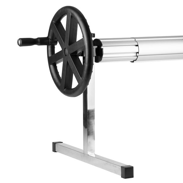 Prelată de vară cu bule Eco Bubble AstralPool 400 µ, 5 × 10 m, tivire pe toate laturile + derulator telescopic mobil Ø 100 mm [5]