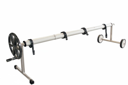 Derulatoare - Derulator telescopic AstralPool prelată de vară - tambur aluminiu Ø 100 mm mobil cu roți - piscine 4.0-5.5 m