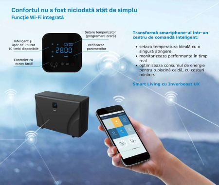 Pompă de căldură inverter Zealux InverBoost UX35T – 35 kW, Trifazat 400V, COP 16 – Piscine până la 160 m³ [4]