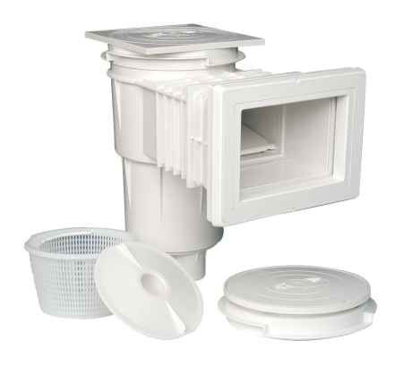 Skimmere - Skimmer AstralPool Beton 17.5 Litri - Deschidere Frontală Îngustă - Lungime Încastrare Standard - Inel Extensie