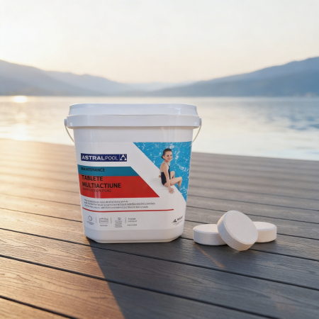 Tablete Clor Multiactiune AstralPool 250g – Dezinfectant Algicid Floculant – Piscine Ceramice 5kg [3]