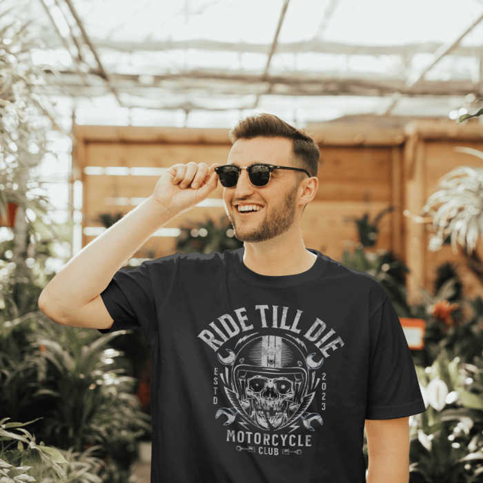 Tricou Ride Till Die – Motociclist Rebel & Craniu Urban | Hypewear.ro [1]