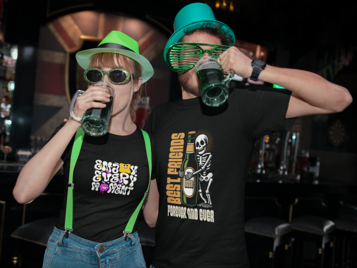 Tricou Best Friends – Bere & Schelet Forever Style | Hypewear.ro [2]