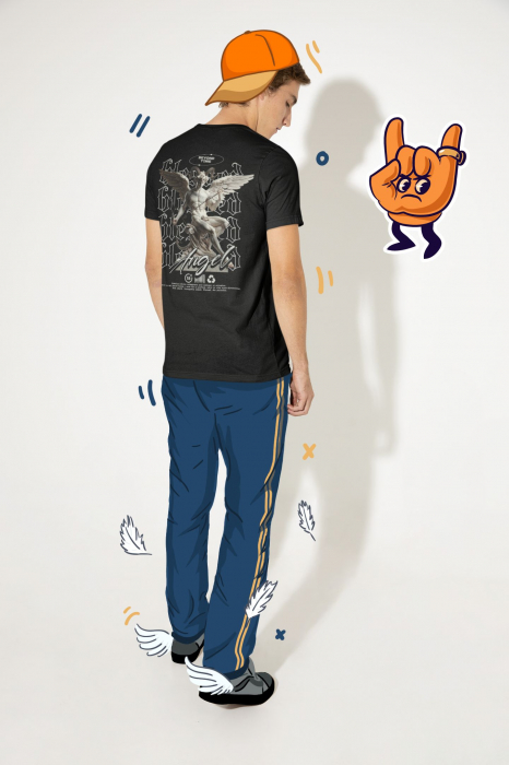 Tricou Blessed Angel – Înger gotic urban cu mesaj puternic – Hypewear [2]