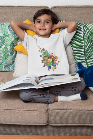 Tricouri personalizate haioase pentru copii – Bumbac 100% | Hypewear.ro - tricou copii minecraft alb hypewear