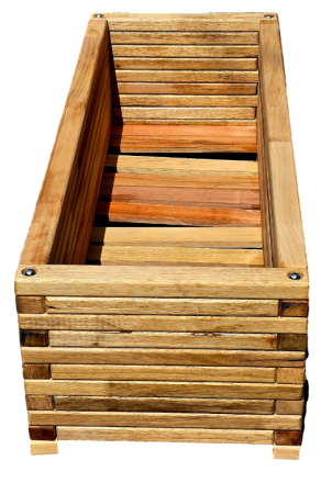 Jardinieră din lemn masiv natural pentru flori și decor – Hypewear.ro [1]