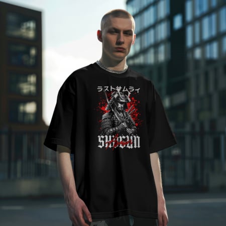 Tricouri personalizate pentru bărbați și femei - Tricou Samurai Assassin – Luptător Japonez Urban | Hypewear.ro