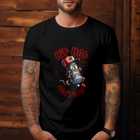 Tricouri Streetwear – Cultura urbană într-un design autentic | Hypewear.ro - Tricou Hip Hop Don’t Stop – Tricou Alb Rap Streetwear | Hypewear