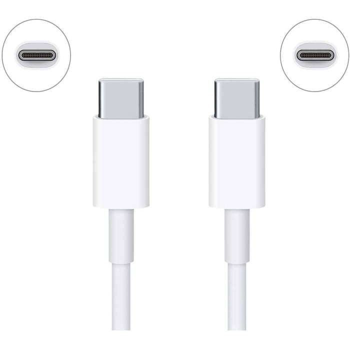 Cablu incarcare si date, incarcare rapida, 2M, Alb, USB-C -- USB-C, compatibil Iphone, Samsung, Huawei, Xiaomi, Oppo, tablete [3]