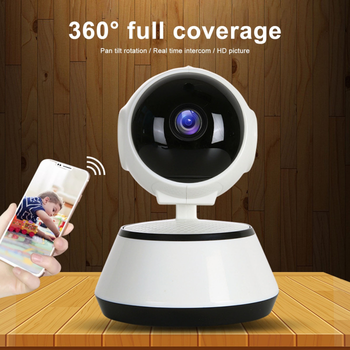 Cameră de securitate inteligentă WiFi pentru interior, monitor audio 2 căi, pentru bebeluși și animale de companie, fără fir, priza UE 100-240V [7]
