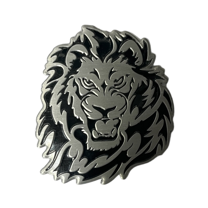 Emblema auto model "LION", reliefata 3D, dimensiune 6 x 7 cm [2]