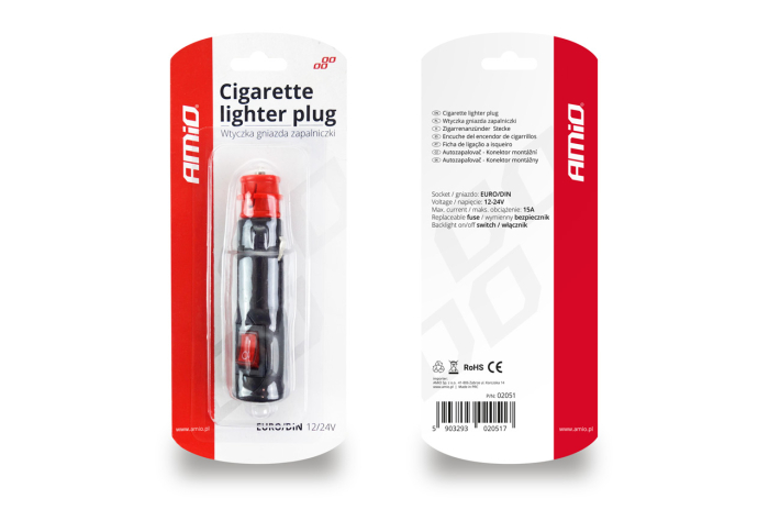 Fisa bricheta cu comutator EURO / DIN 12 / 24V [2]