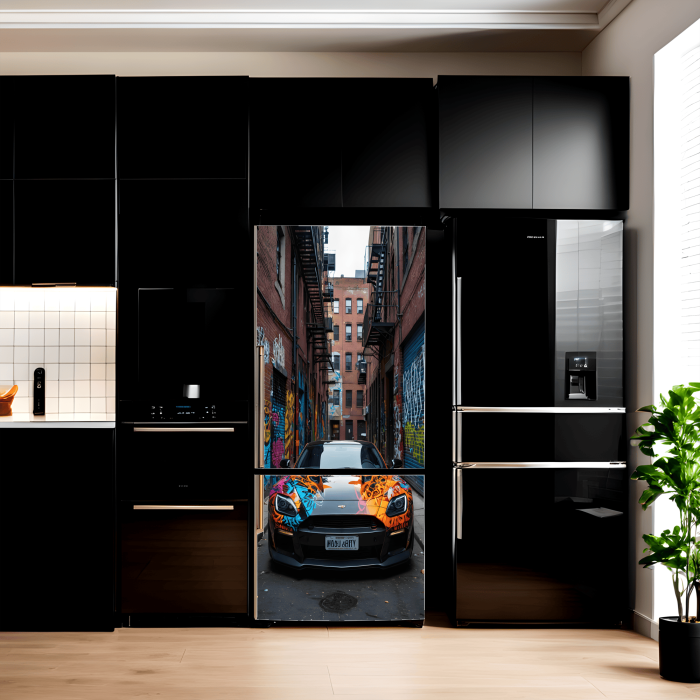 Folie imprimata color pentru decor Frigider, dimensiune 200 x 90cm, model: AVX-FR03 [1]