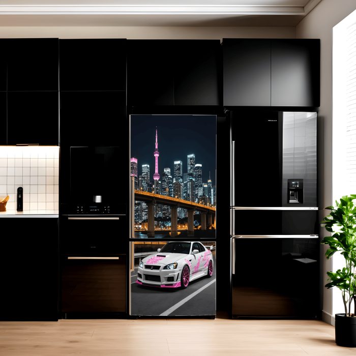 Folie imprimata color pentru decor Frigider, dimensiune 200 x 90cm, model: AVX-FR06 [1]