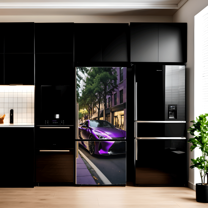 Folie imprimata color pentru decor Frigider, dimensiune 200 x 90cm, model: AVX-FR07 [1]