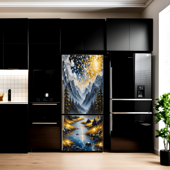 Folie imprimata color pentru decor Frigider, dimensiune 200 x 90cm, model: AVX-FR18 [1]