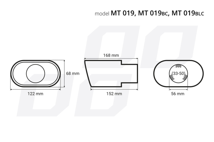 Ornament toba esapament din otel inoxidabil MT 019BC [2]