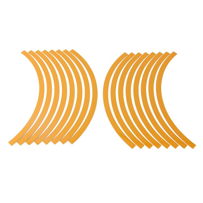 Set 16 inele din autocolant pentru jante culoare Gold Lucios [2]