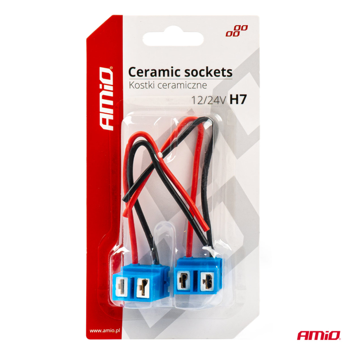Set 2 mufe ceramice soclu H7, rezistente termic, L Shape [2]